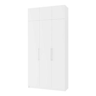 Шкаф распашной Калифорния - 3 с антресолью Белый