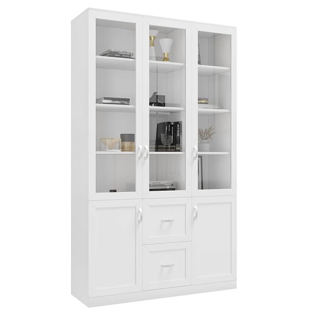 Книжный шкаф Библиограф - 3 №4 Белый