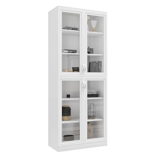 Книжный шкаф Библиограф - 2 №2 Белый