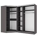 Шкаф-купе угловой Ромео - 9 Графит
