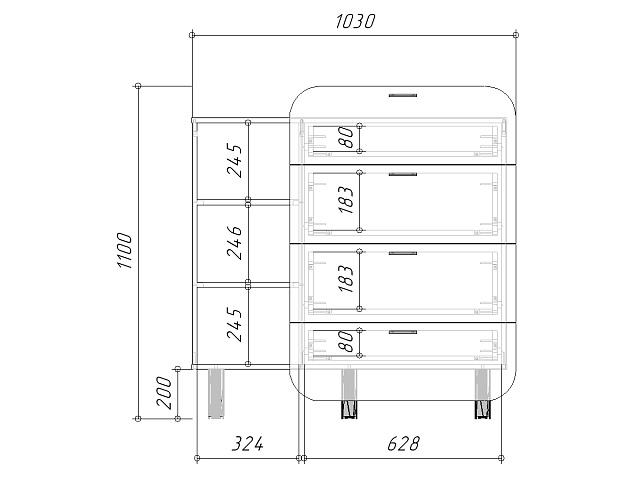 Комод Модерн+