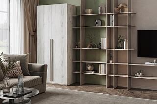 Шкаф распашной Лорена Бест - 2 Крафт Белый