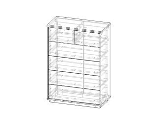 Комод Бостон - 6 Черный