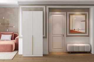 Шкаф распашной Монро - 2 Белый