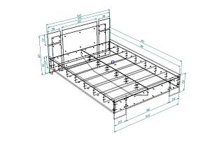 Кровать Джемма 1400