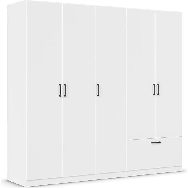 Шкаф распашной Бари - 5 Белый