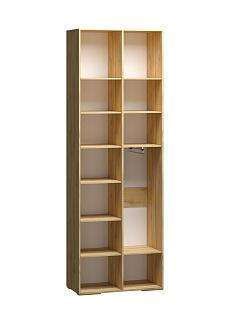 Шкаф распашной Брей - 1.2 с антресолью Дуб Золотистый / Кашемир