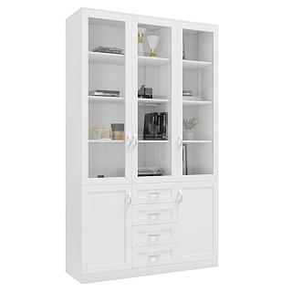 Книжный шкаф Библиограф - 3 №8 Белый