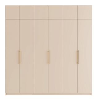 Шкаф распашной Калифорния - 6 с антресолью Сатин