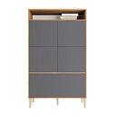 Стеллаж Скарлет - 9 Графит