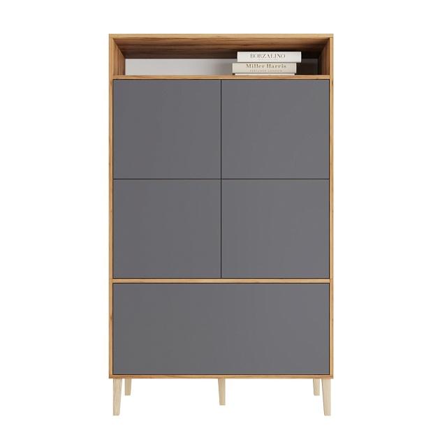 Стеллаж Скарлет - 9 Графит