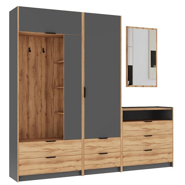 Прихожая Санти - 4 Графит