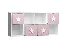 Стеллаж Kids - 3 Розовый Лайт