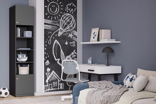 Пенал Стрекоза - 2 МДФ Графит