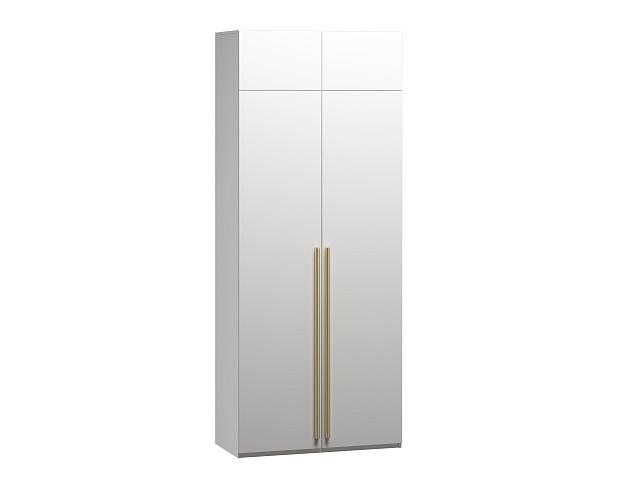 Шкаф распашной Лорена Хит - 2 с антресолью Белый