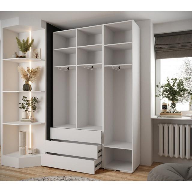 Шкаф распашной Лавис - 3.3 Белый