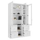 Книжный шкаф Библиограф - 3 №5 Белый