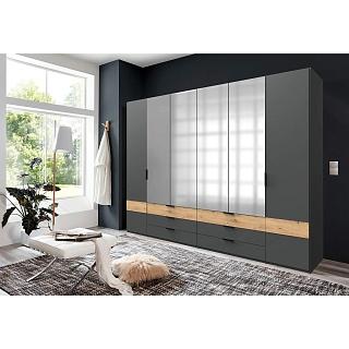 Шкаф распашной Париж - 1 Графит