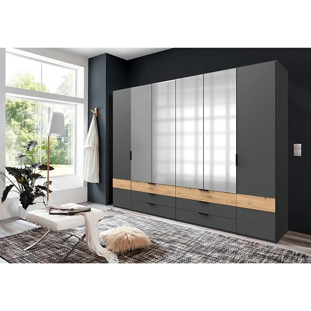 Шкаф распашной Париж - 1 Графит