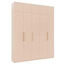 Шкаф распашной Калифорния - 5 с антресолью Сатин