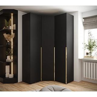 Шкаф угловой Мори - 10 Черный