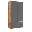 Шкаф распашной Скарлет - 12 Графит