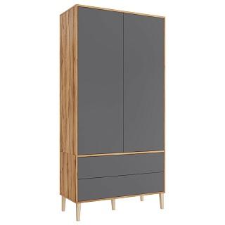 Шкаф распашной Скарлет - 12 Графит