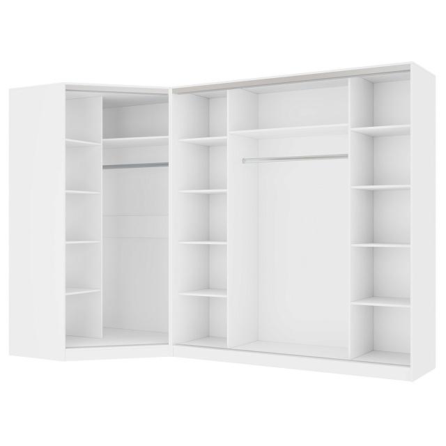 Шкаф-купе угловой Ромео - 4 Белый