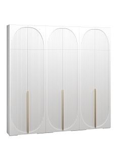 Шкаф распашной Брей - 3 с антресолью Белый