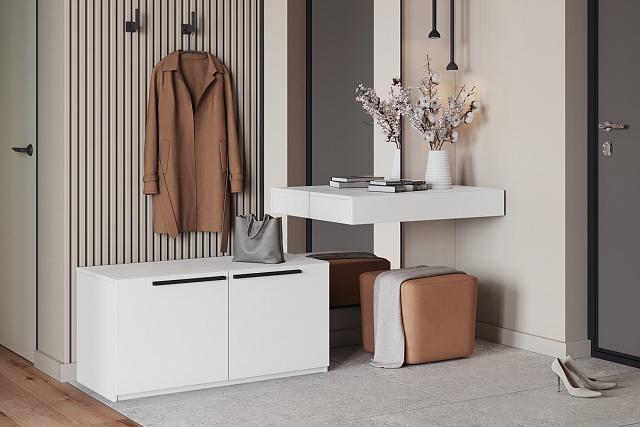 Тумба для обуви Лорена Пакс - 2 Белый