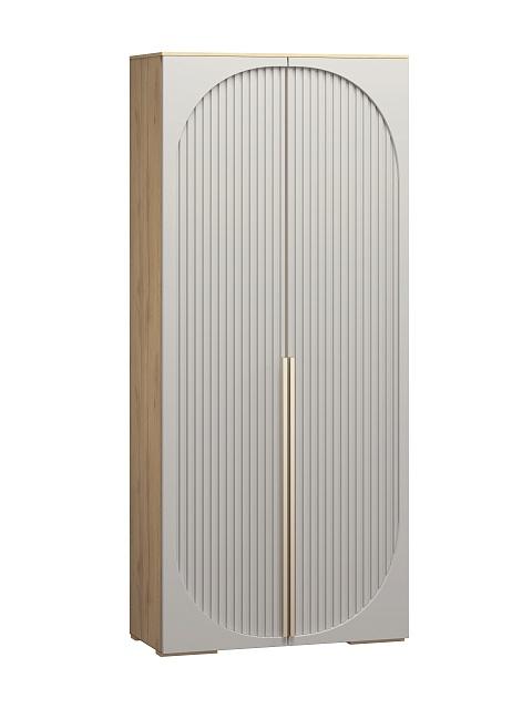 Шкаф распашной Брей - 1 Дуб Золотистый / Кашемир