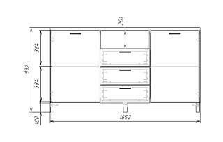 Комод Техас - 12 МДФ