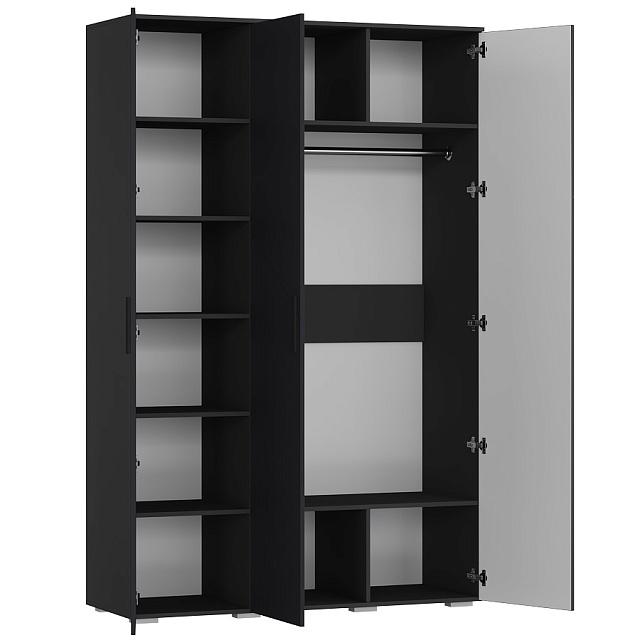 Шкаф распашной Синтра 3 Черный