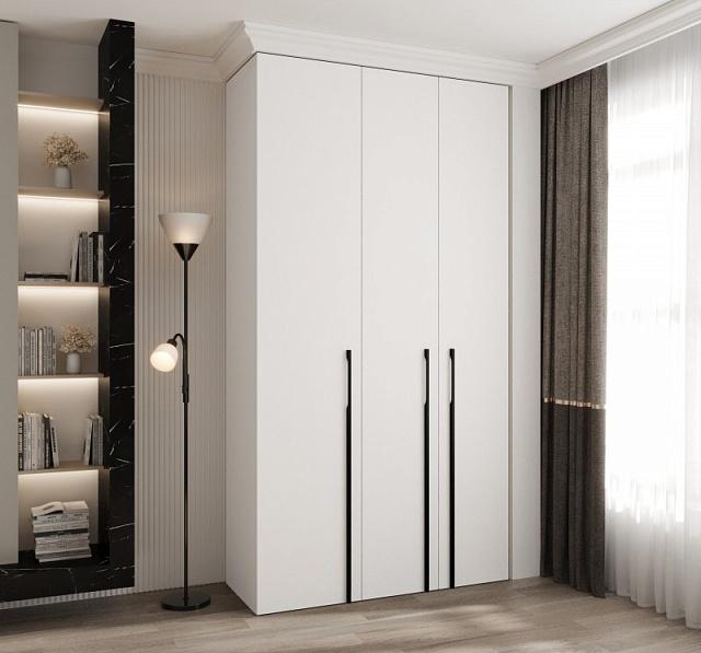 Шкаф распашной Комо - 3 Белый