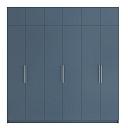 Шкаф распашной Калифорния - 6 с антресолью Альби Полуночно-синий