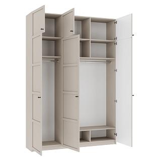 Шкаф распашной Скаген - 3 с антресолью Сантьяго