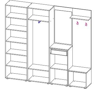 Прихожая Мебелинк 400-09
