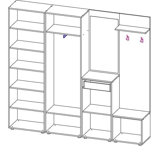 Прихожая Мебелинк 400-09