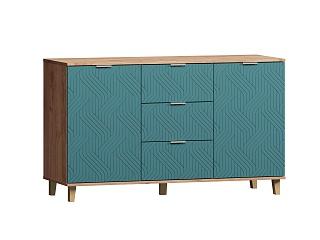 Комод Марвин 4 фрезеровка 3 Аквамарин