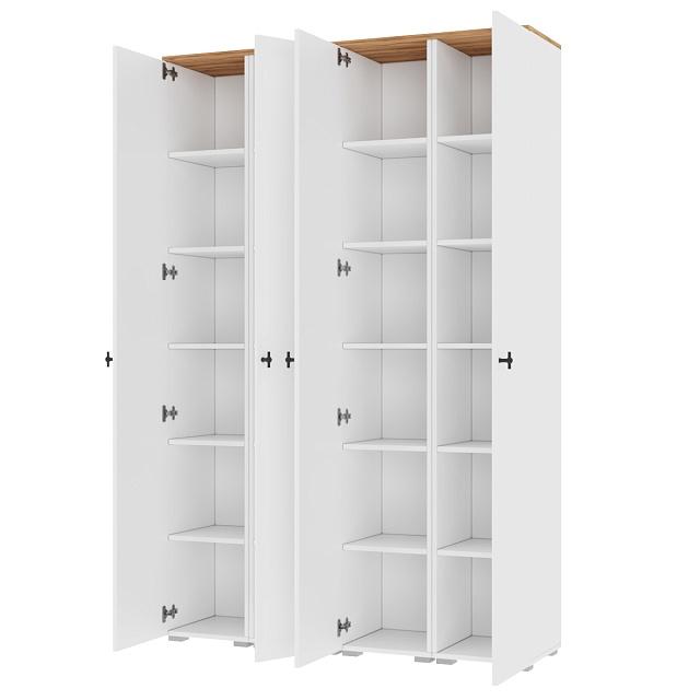 Шкаф распашной Квели - 4.1 Белый