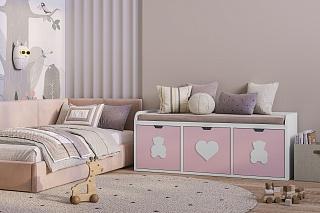 Стеллаж Kids - 8 Розовый Лайт