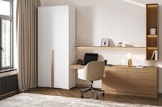 Шкаф распашной Эдинбург - 2 Белый