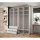 Шкаф распашной Мори - 8 Белый