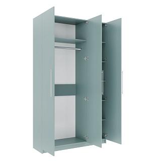 Шкаф распашной Калифорния - 3 Сумеречный Голубой