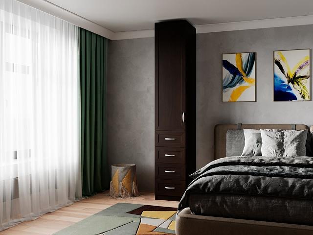 Шкаф распашной Стелла - 19 Венге