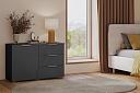 Комод Салерно NEW 3 Графит