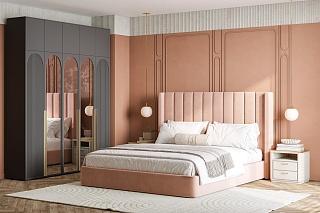 Шкаф распашной Рослин - 5.1 с антресолью Черный