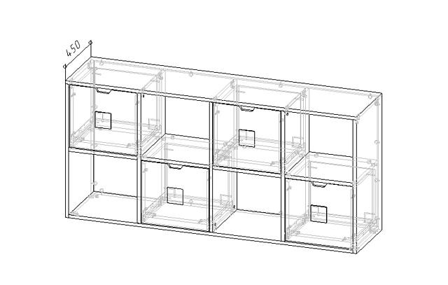 Стеллаж Kids - 5 Розовый Лайт