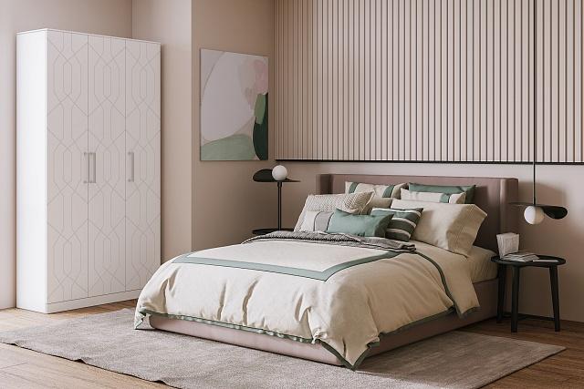 Шкаф распашной Дольче - 3 МДФ Лотос