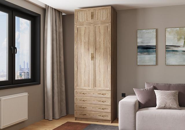Шкаф распашной Карлос - 030 Дуб Сонома